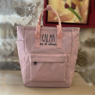 MOCHILA/BOLSO MILO XL ROSA (CALMA EN EL ALMA)